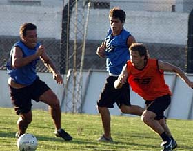 Prctica en el estadio San Martn.